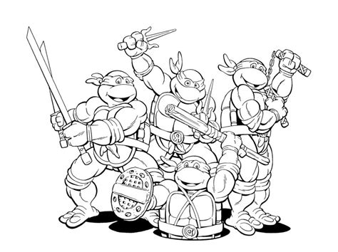 Teenage Mutant Ninja Turtles Colouring Pages Clip Art Library