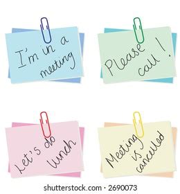 selection  notes office stock vector royalty