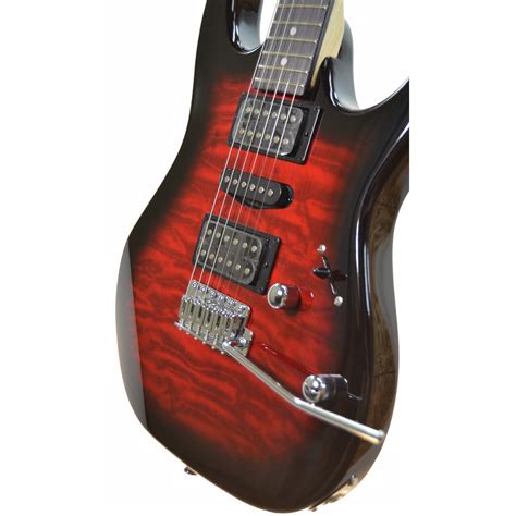 Ibanez Grx Qa Quilt Top Electric Guitar Transparent Red Burst The