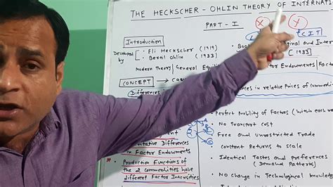 Heckscher Ohlin Theory Of International Teade Part I Youtube