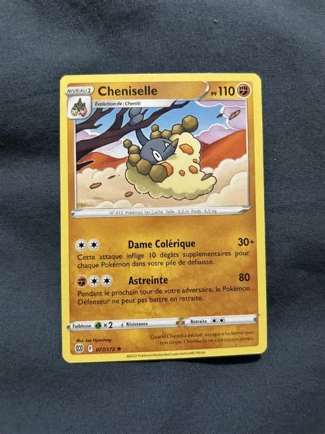 Carte Pokemon Cheniselle Rare Ep E Et Bouclier Eb Fr Neuf