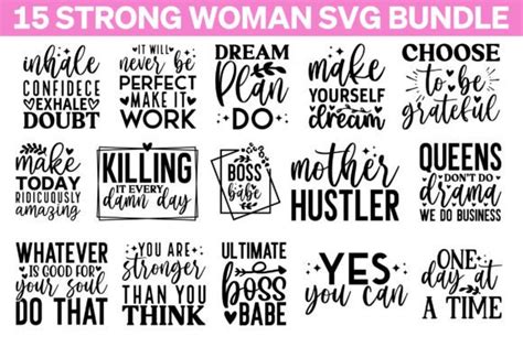 Strong Women Svg Bundle Graphic By Designsquad8593 · Creative Fabrica