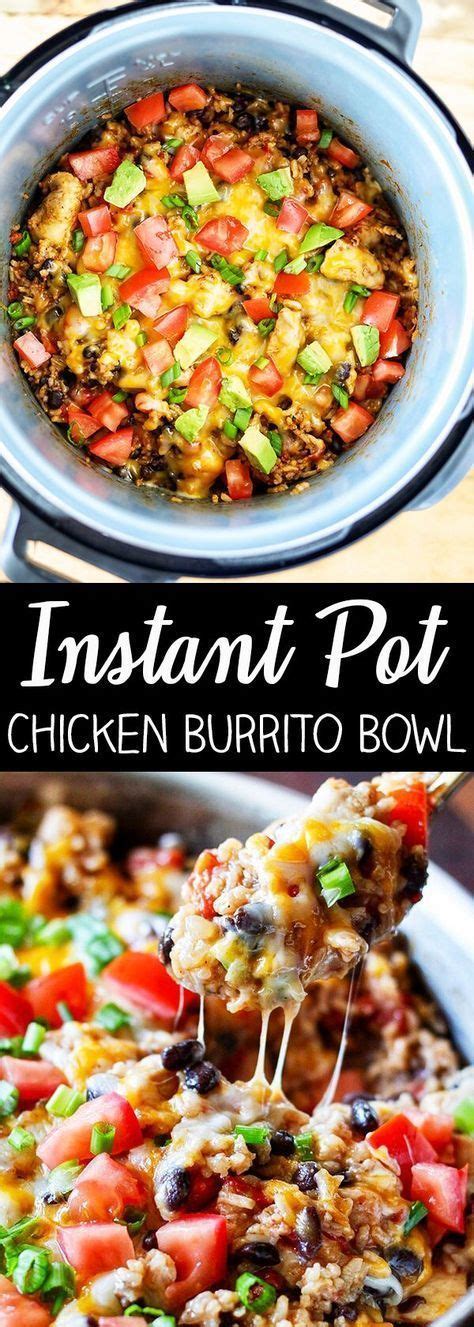 Instant Pot Chicken Burrito Bowl NAURA KITCHEN