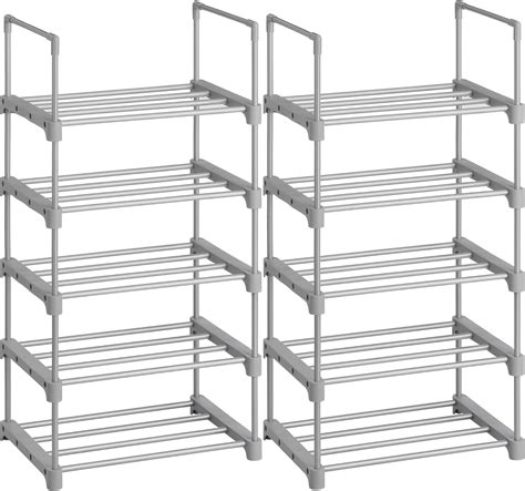 Songmics Sapateira De N Veis Conjunto De Organizadores De Metal
