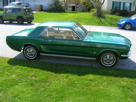 1966 Ford Mustang Ivy Green Metallic With Parchment Interior No