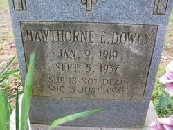 Hawthorne Elizabeth Dowdy 1919 1937 Mémorial Find a Grave