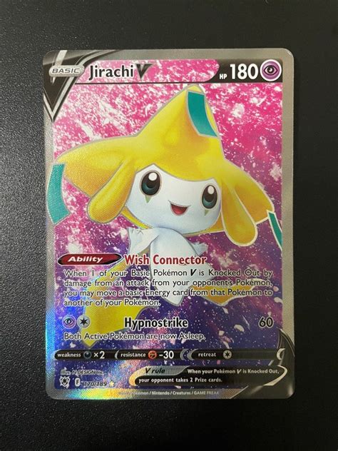 Jirachi V 170189 Full Art Ultra Rare Sword And Shield Astral