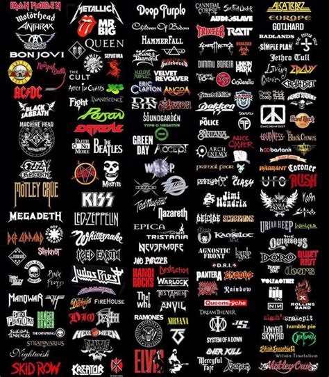 Classic Rock Band Logos And Names