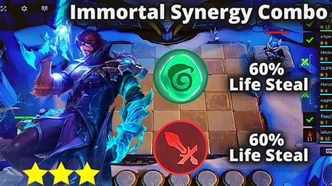 IMMORTAL LINE UP NATURE SPIRIT X WEAPON MASTER NEW META MAGIC CHESS