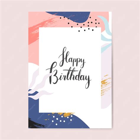 Birthday Card Vector Design