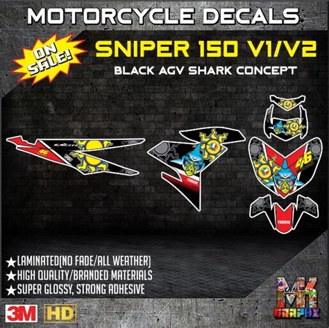 Sniper 150 Mxi Full Body Decals Decals Stickers Vinyl High Quality