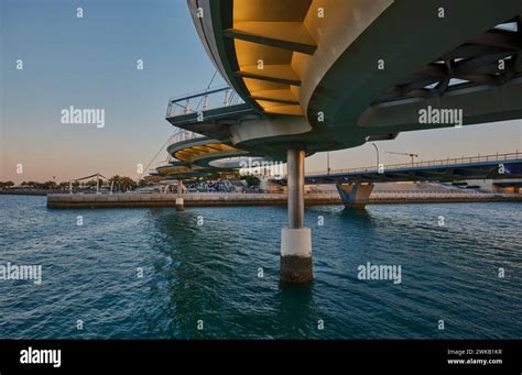 The Lusail Pedestrian Bridges Also Known As The Glass Bridge Of Lusail