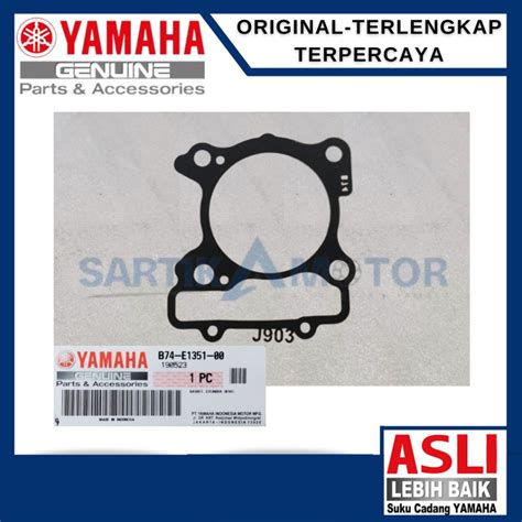 Jual GASKET CYLINDER Paking Blok Seher Bawah XMAX Original YAMAHA B74