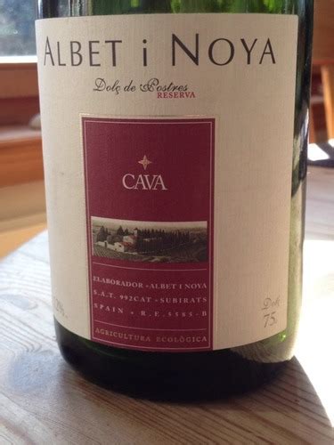 Albet i Noya Cava Dolç de Postres Reserva Vivino US