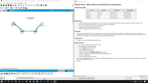 Packet Tracer Basic Switch And End Device Configuration YouTube