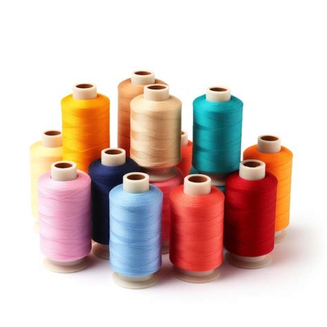 Premium Photo Colorful Thread Spools And Sewing Accessories