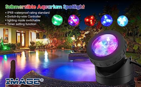 Amazon Image Pond Lights Submersible Lights Set Of With Timer