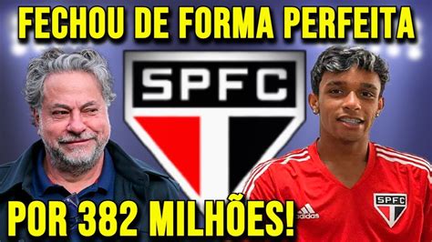 FECHOU SPFC DE FORMA EXCELENTE E 382 MILHÕES PARA GANHAR RENOVA