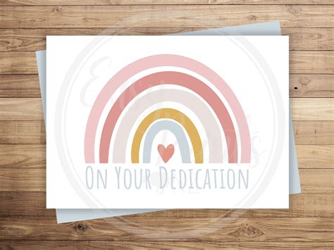 Dedication Card Baby Dedication Card Happy Dedication On Your