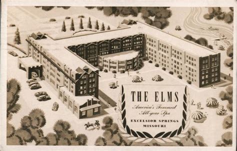 The Elms Hotel Excelsior Springs, MO Postcard