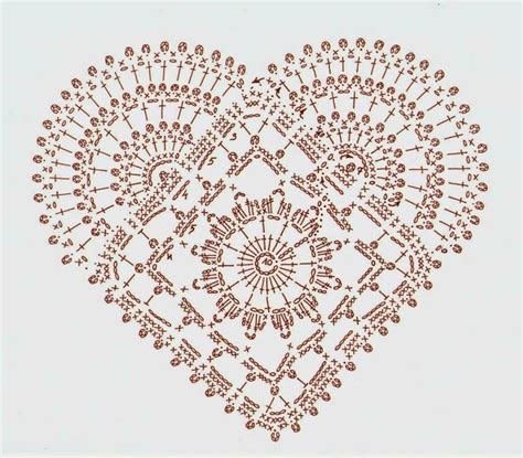 Les Cr Ations De Salvina Crochet Diagram Crochet Heart Pattern