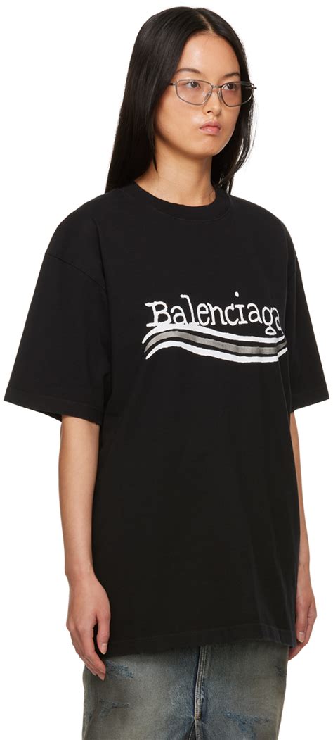 Balenciaga Black Printed T Shirt Balenciaga