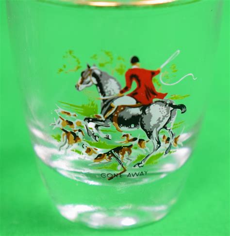 Set X 3 Fox Hunting Shot Glasses