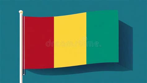 Republic of Guinea Flag stock illustration. Illustration of design ...