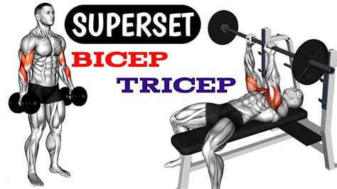 Superset Bicep Tricep Workout Biceps And Triceps Workout Superset Workout Youtube