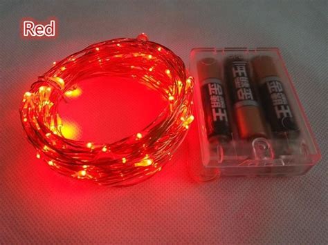 Led String Lights Battery Powered Packs M Leds Copper Wire