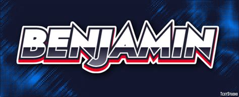 benjamin effet de texte  design de logos prenom