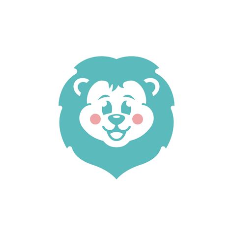 A Lion Cub Logo With A Cute Expression 48190899 Vector Art At Vecteezy