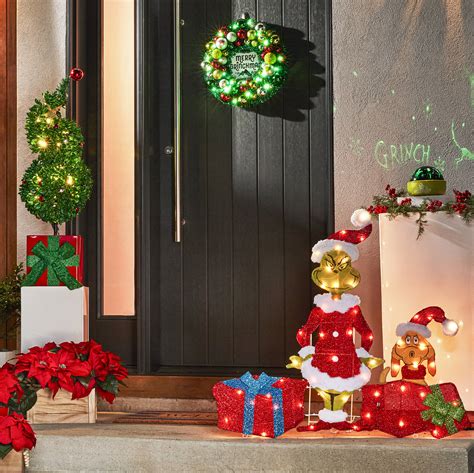 Grinch Christmas Door Decorations | Shelly Lighting