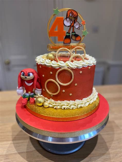 Sonic knuckles cake | Sonic birthday parties, Video game cakes, 4th ...