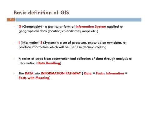 Basic Of Gis Concept And Theories PPT