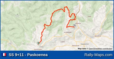 Ss Paskoenea Stage Map Rallye Du Pays Basque Coupe