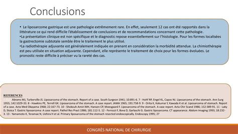 Liposarcome gastrique à propos dun cas et revue de la littérature