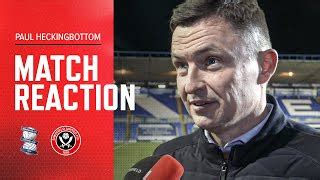 Paul Heckingbottom Birmingham City Sheffield United Match