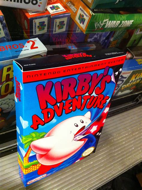 Nes Kirby S Adventure Boxbox My Games Reproduction Game Boxes