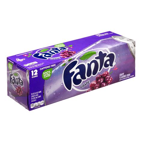 Fanta Grape Flavored Soda 12 Fl Oz 12 Count