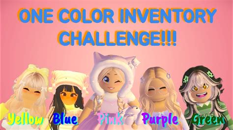 One Color Inventory Challenge In Adopt Me Roblox Adoptme Challenge