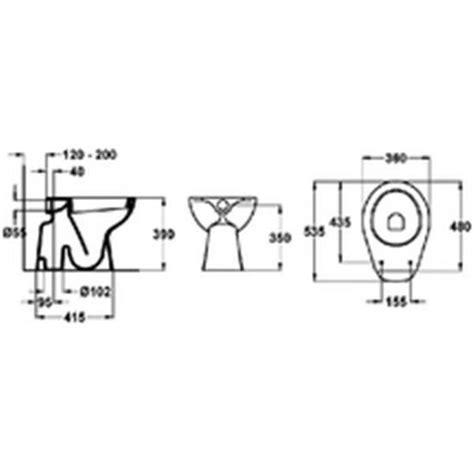 Ideal Standard Cuvette Ind Pendante Matura X Cm En Porcelaine Avec