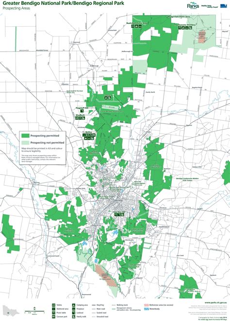 Bendigo National Park Map - Ontheworldmap.com