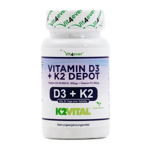 Witamina D3 20000 Iu Witamina K2 200 Mcg 100 Tab 9839128659