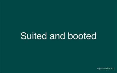 suited  booted