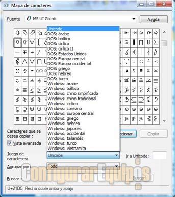 El Mapa De Caracteres De Windows