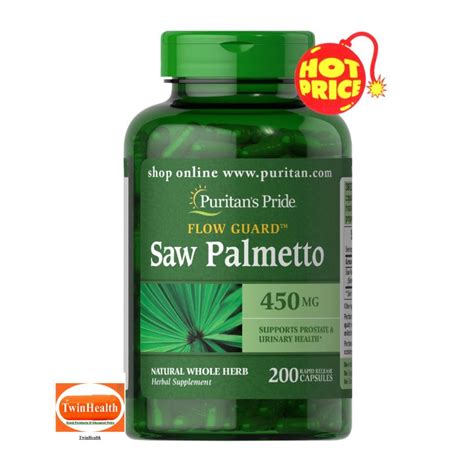 Puritan S Pride Saw Palmetto Mg Capsules Lazada Co Th