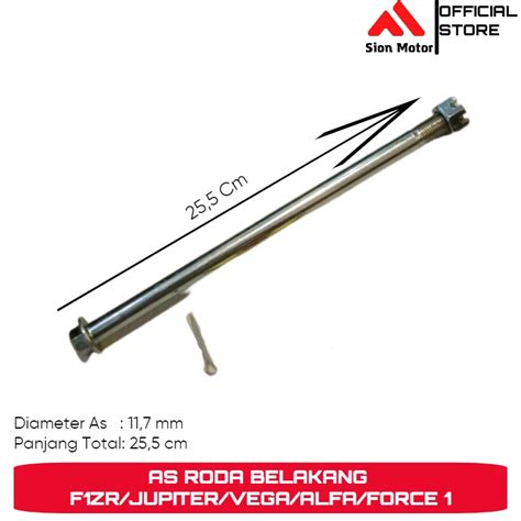 Jual As Roda Belakang Yamaha Alfa Force F Zr Jupiter Z New