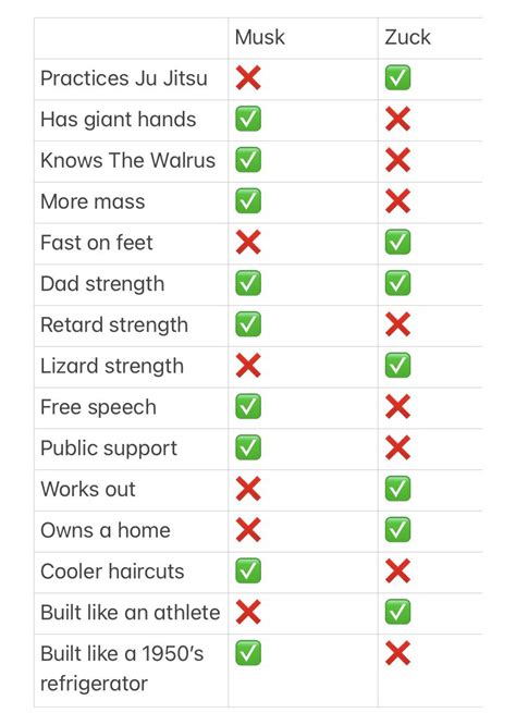 Elon Musk S Strengths Vs Mark Zuckerberg Cage Fight Still On