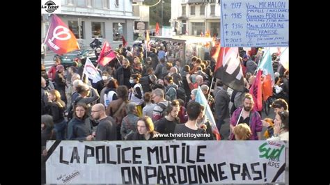 Chambéry Manifestation contre les violences policières visant les